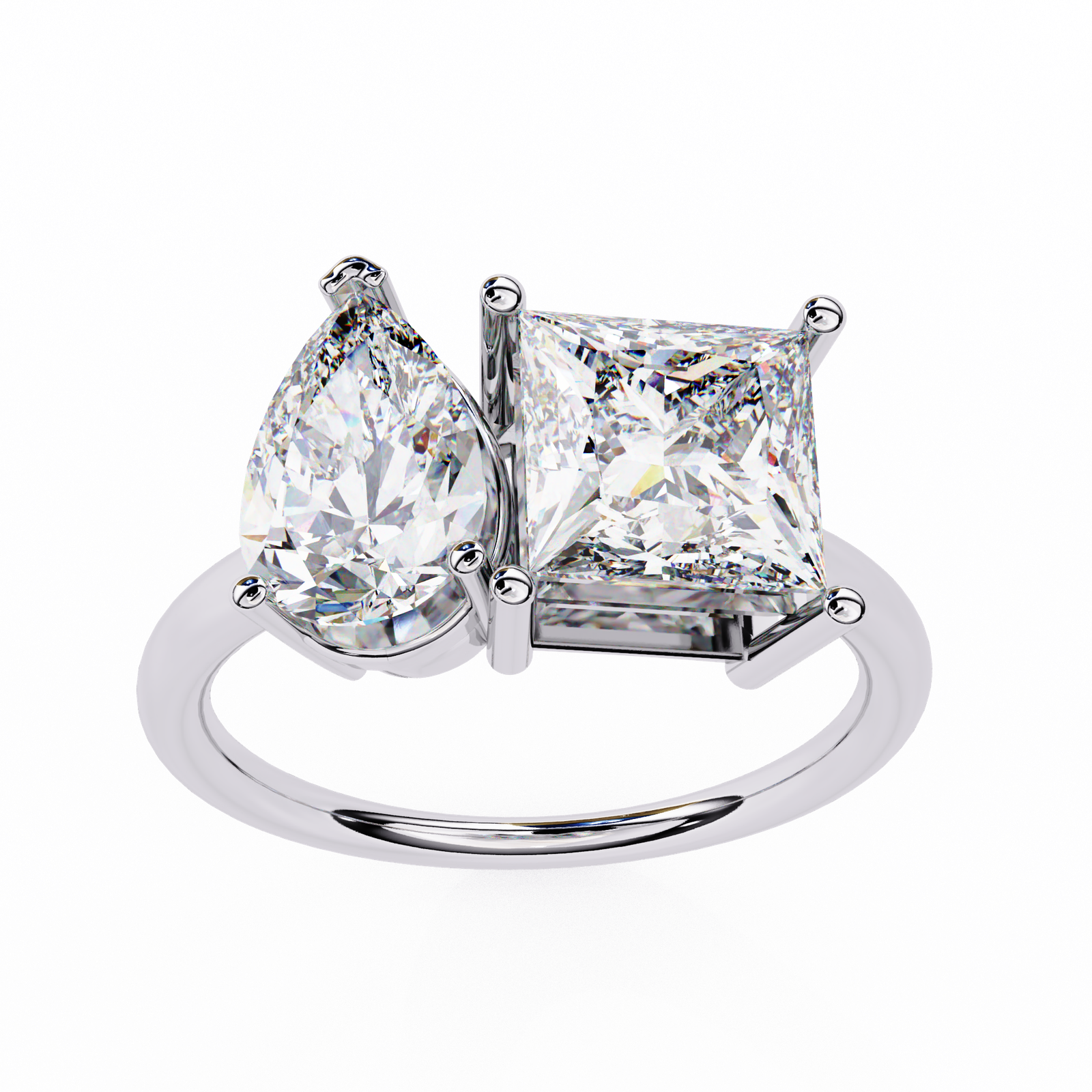 Pear & Princess Diamond Duo Ring